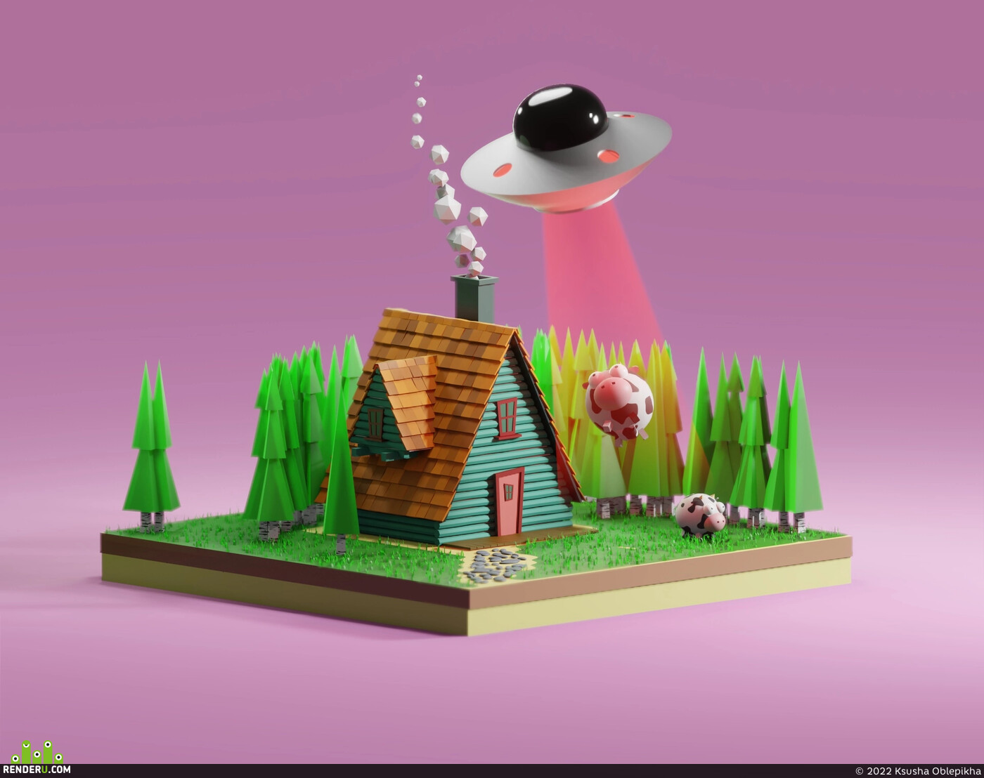 Ksusha Oblepikha. UFO abduction