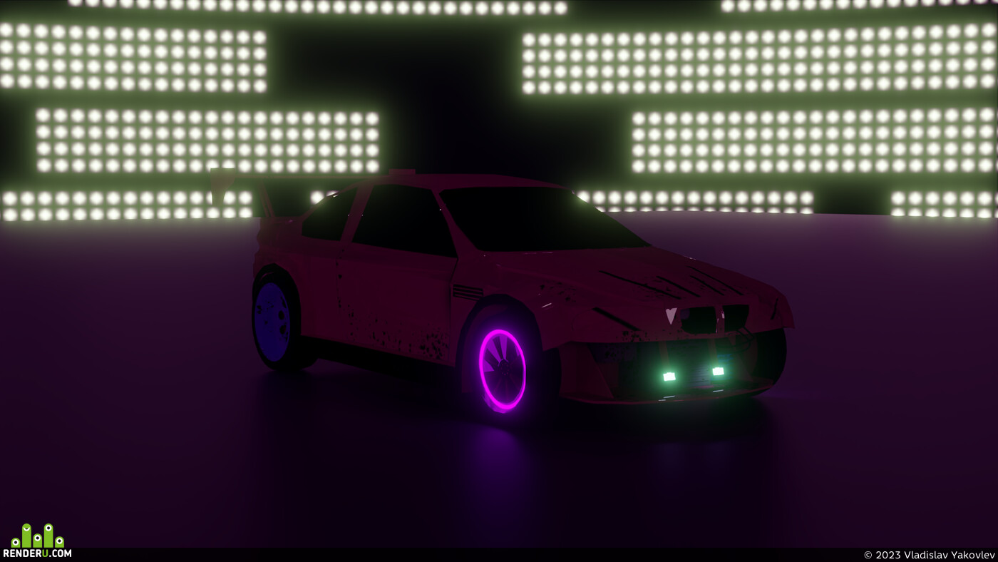 Vladislav Yakovlev. Low poly car