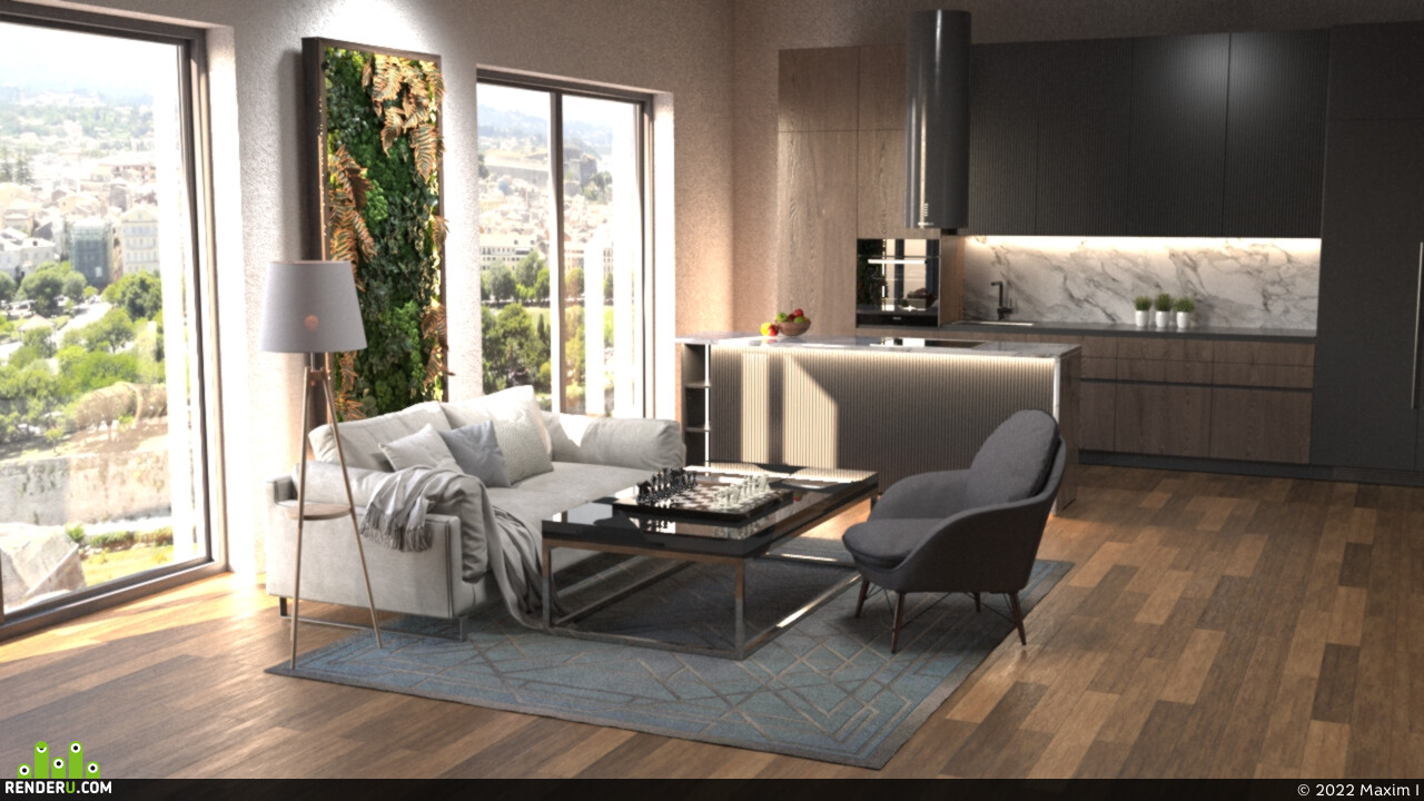 Maxim I. 3D visualisation of interior