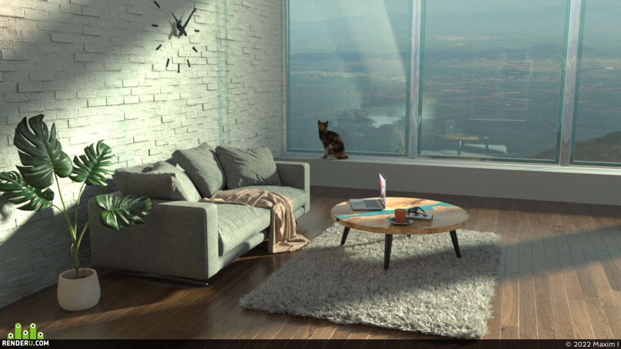 Maxim I. 3D visualisation of interior