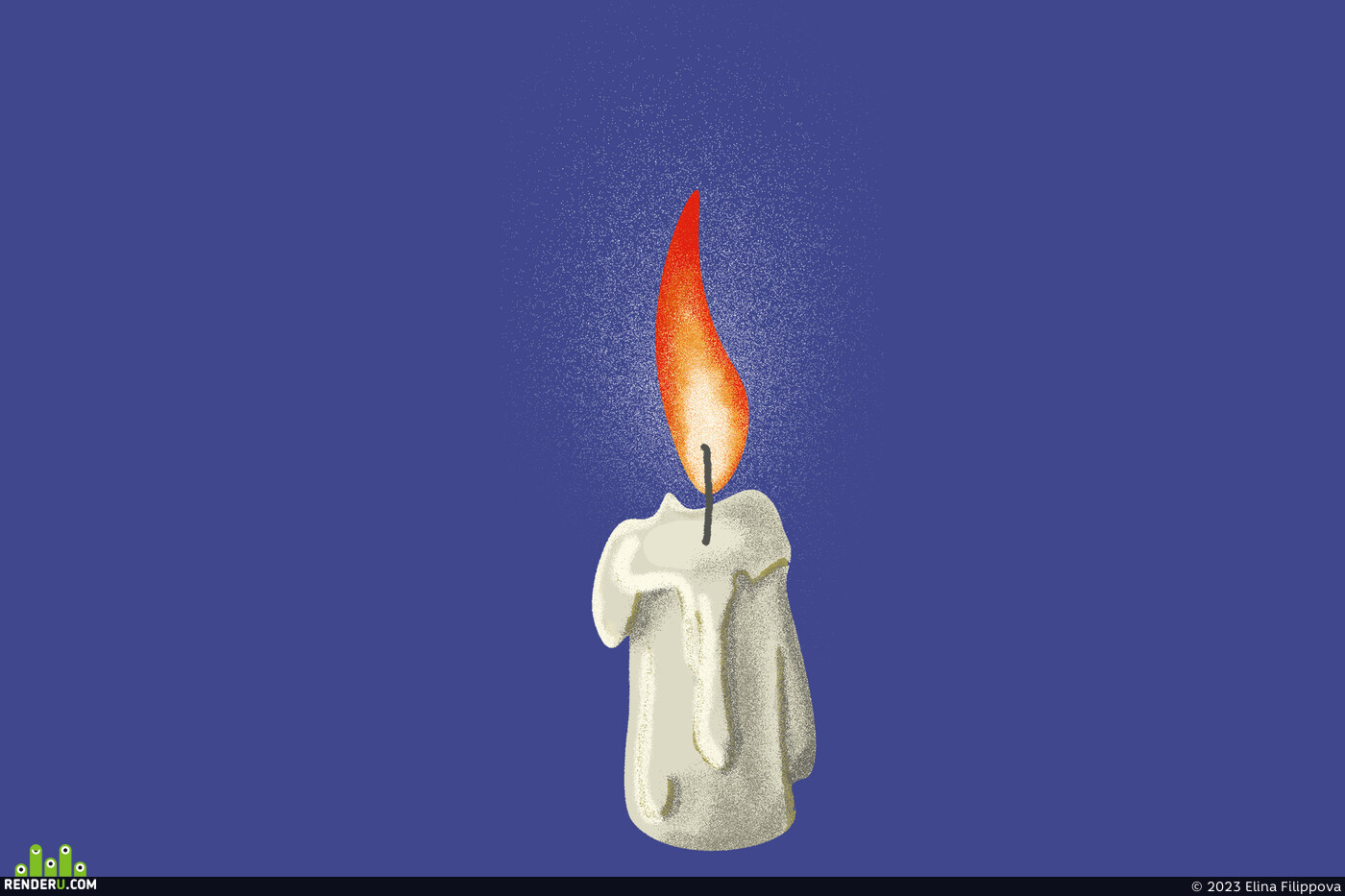 Elina Filippova. candle