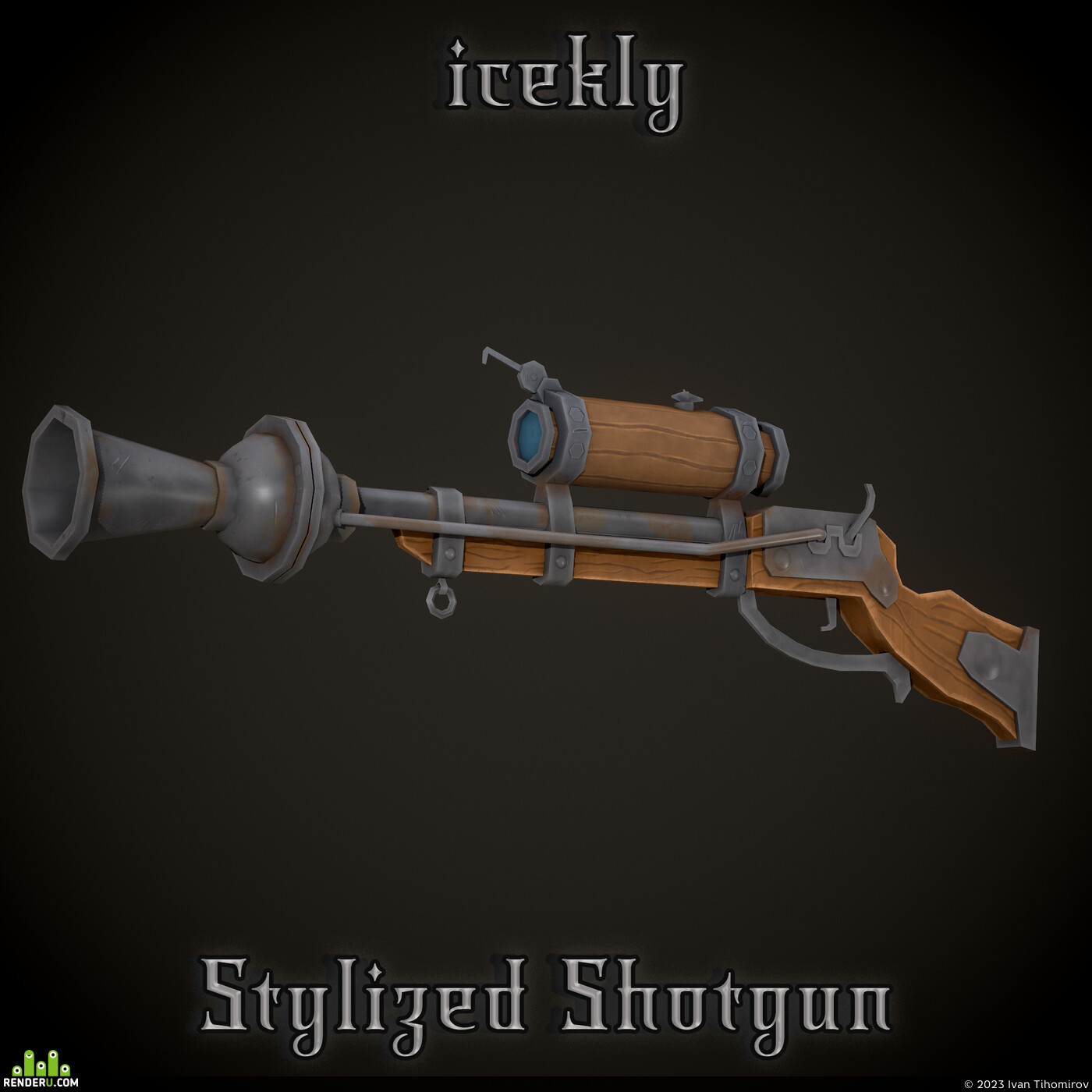 Ivan Tihomirov. Stylized Shotgun
