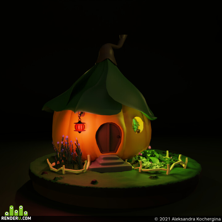 Aleksandra Kochergina. Pumpkin house