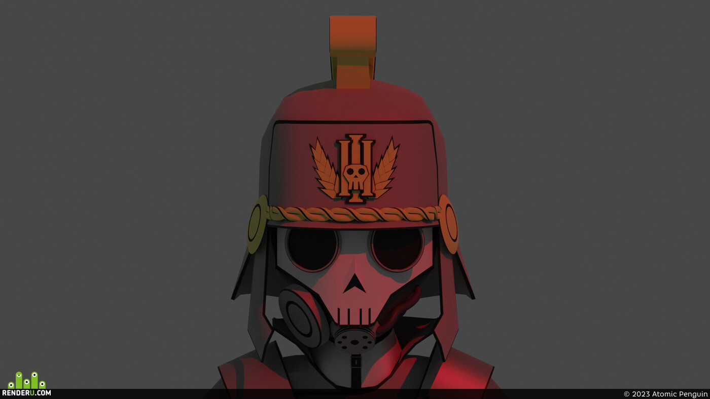 Atomic Penguin. Grenadier of the Krieg Death Corps