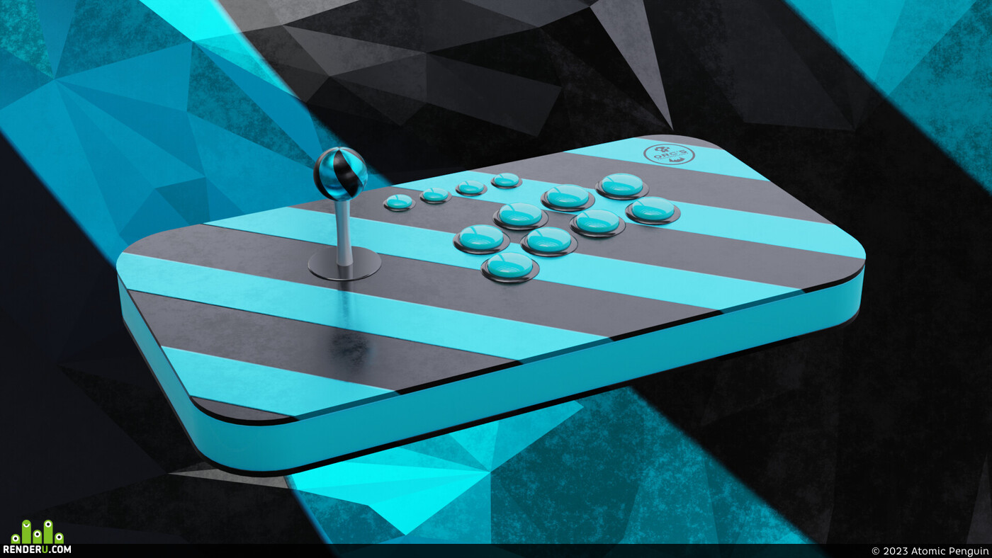 Atomic Penguin. Arcade Stick