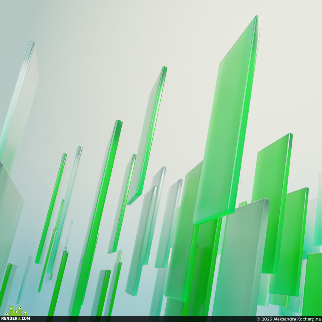 Aleksandra Kochergina. Glass panels visualisation