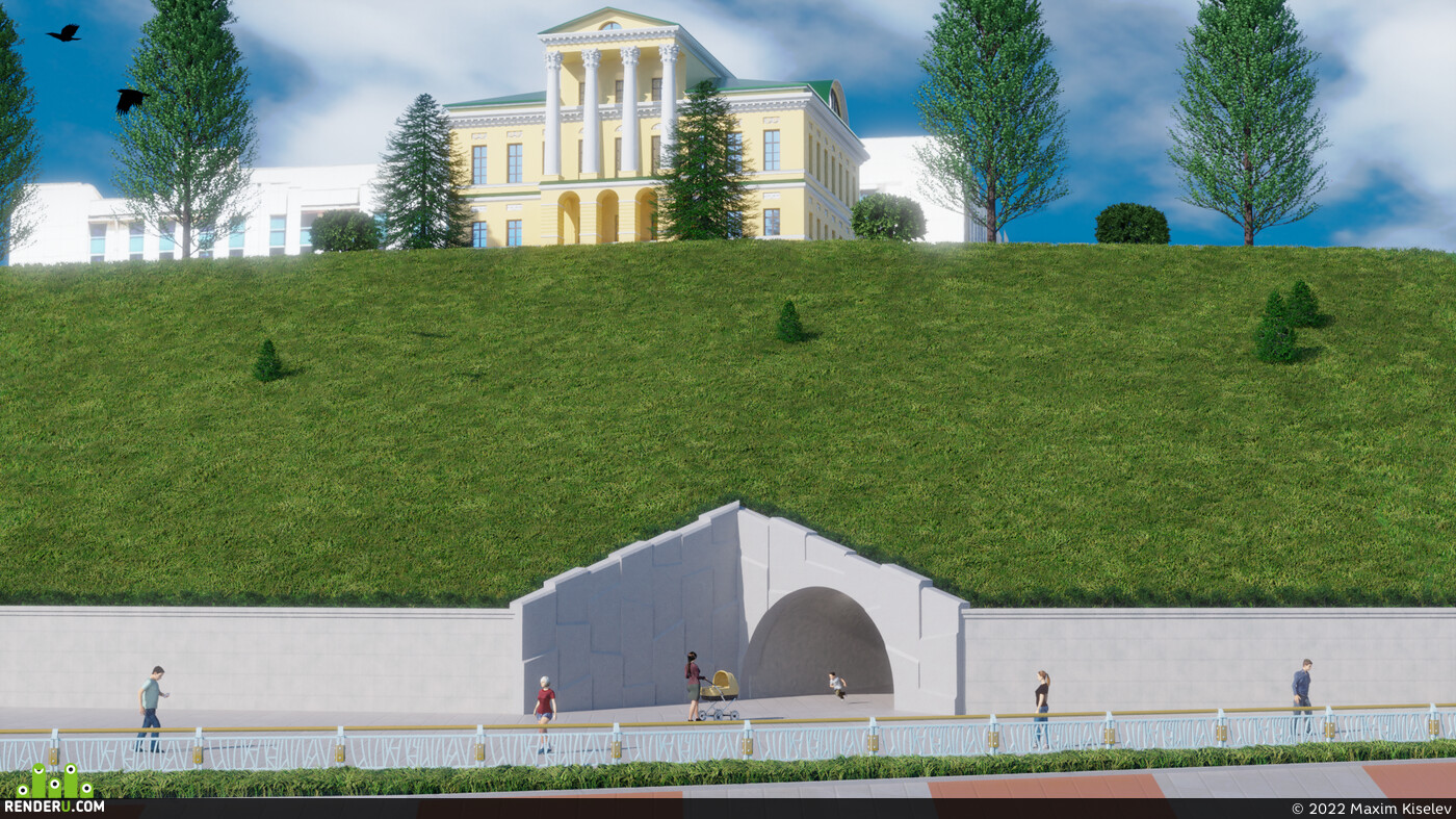Maxim Kiselev. Tunnel to the Tura River in the city of Tyumen