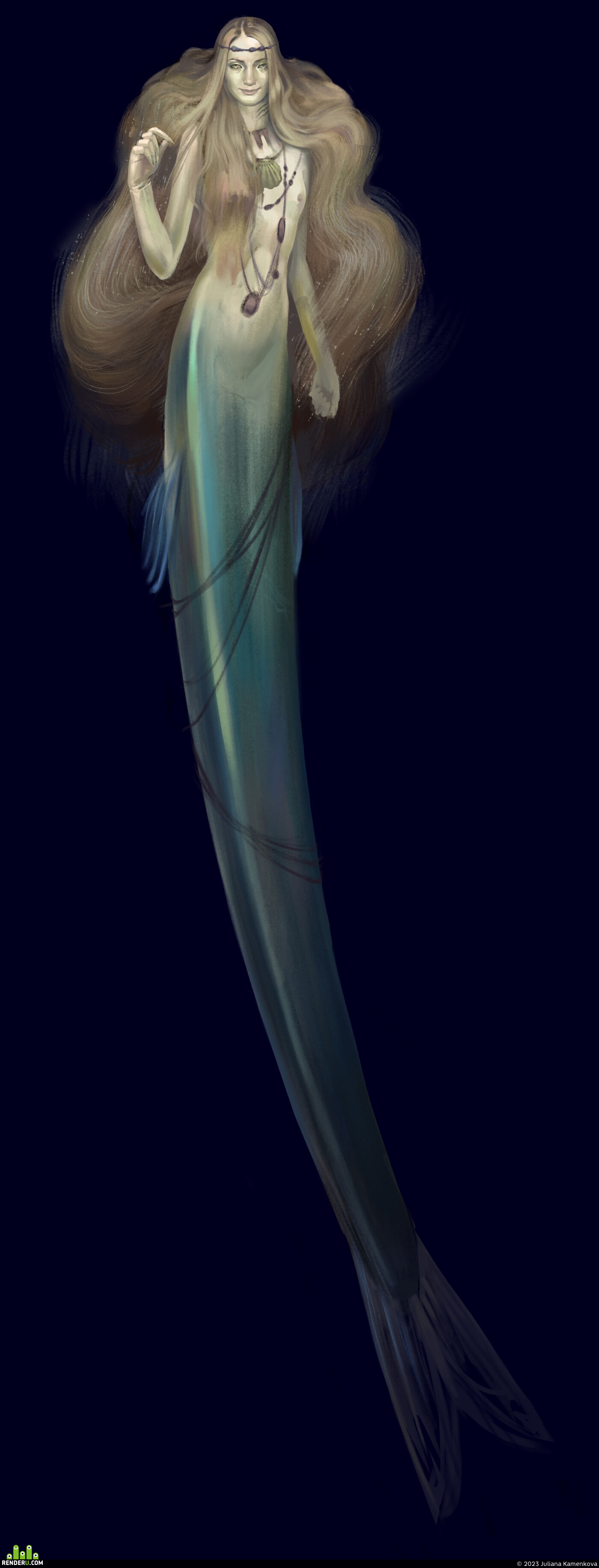 Juliana Kamenkova. mermaid