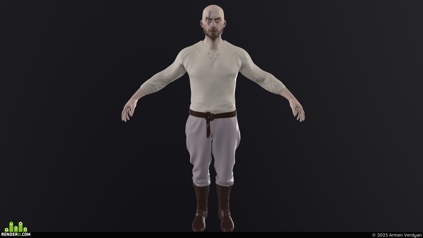 Armen Verdyan. 3d model of Viking