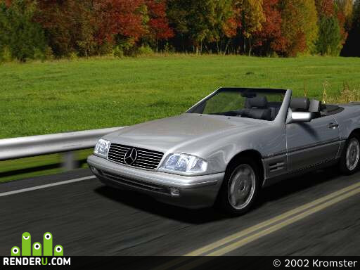 Kromster. Mercedes Sl 600 on road