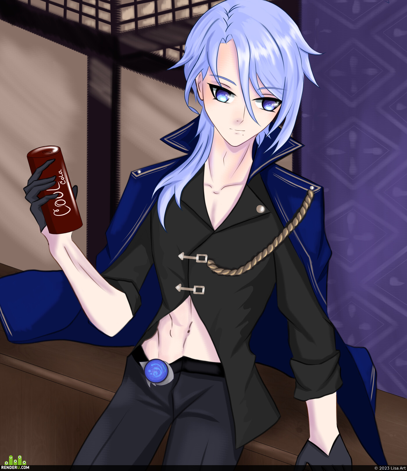 Lisa Art. Kamisato Ayato