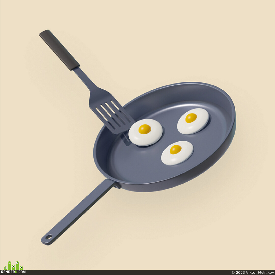 Viktor Melnikov. 3D Kitchen