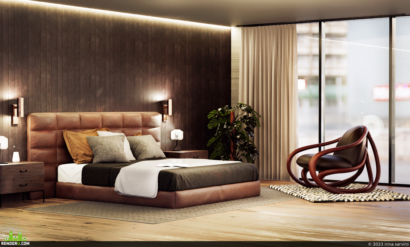 irina sarviro. bedroom interior