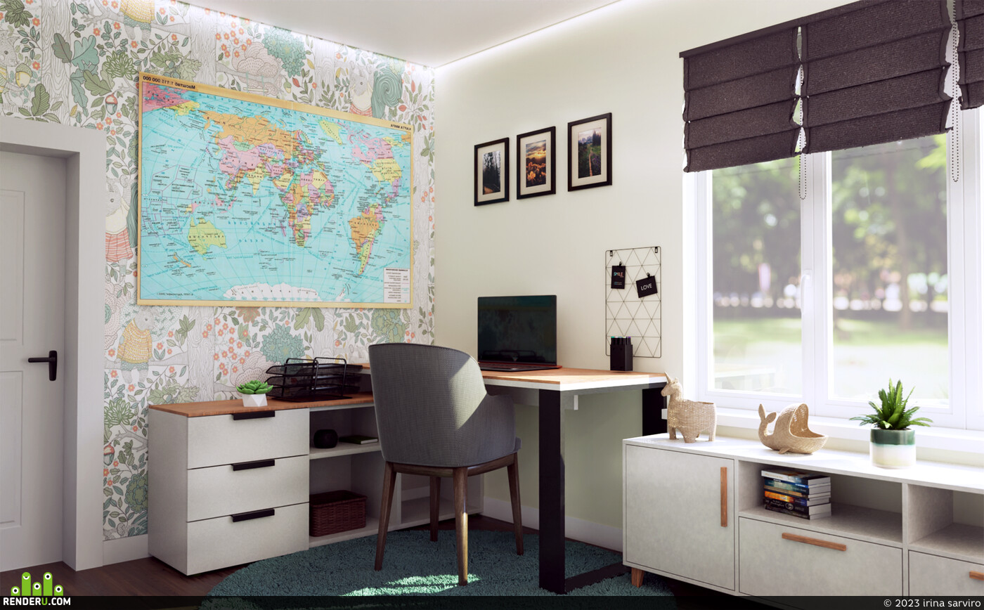 irina sarviro. a workplace
