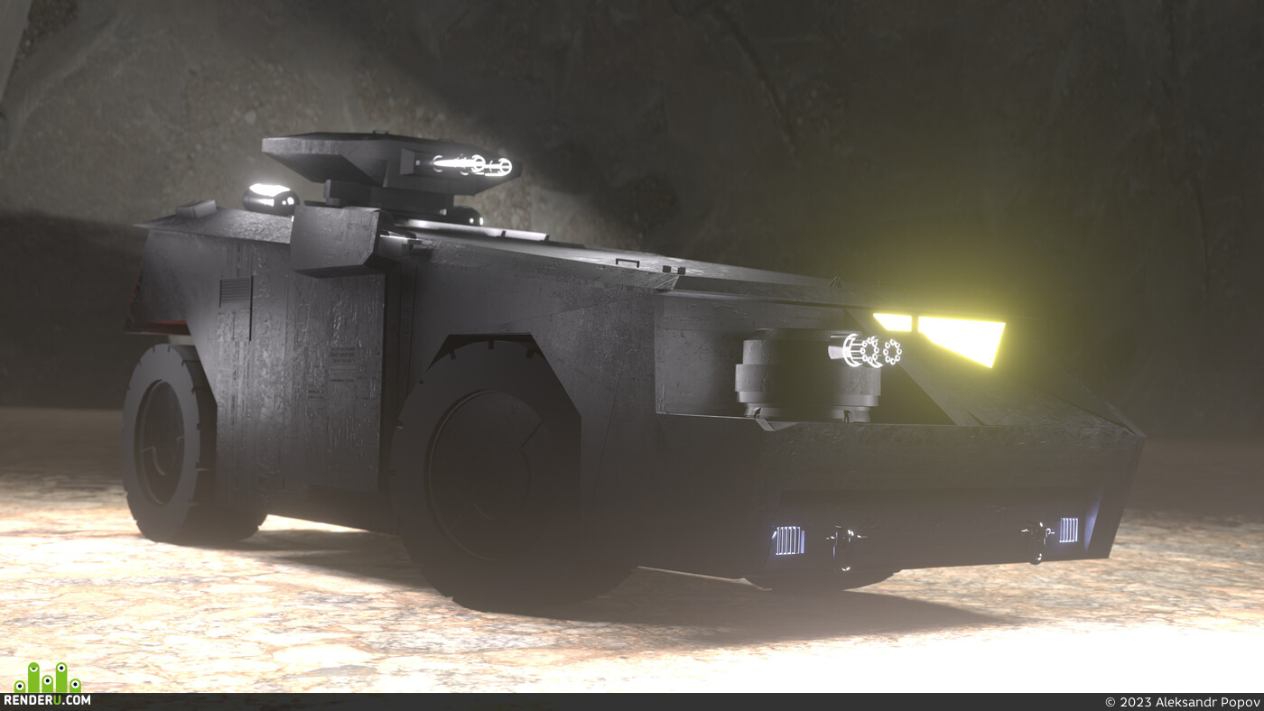 Aleksandr Popov. Planetary armored personnel carrier from the Alien universe