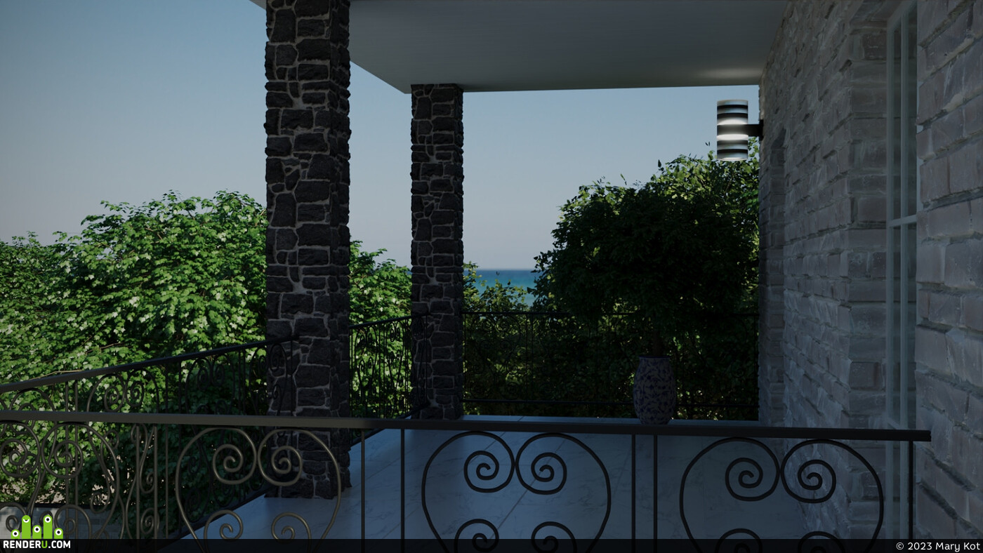 Mary Kot. House by the sea
