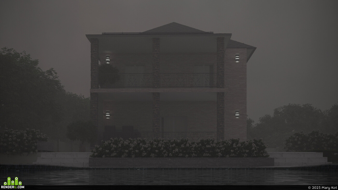 Mary Kot. House in the Fog
