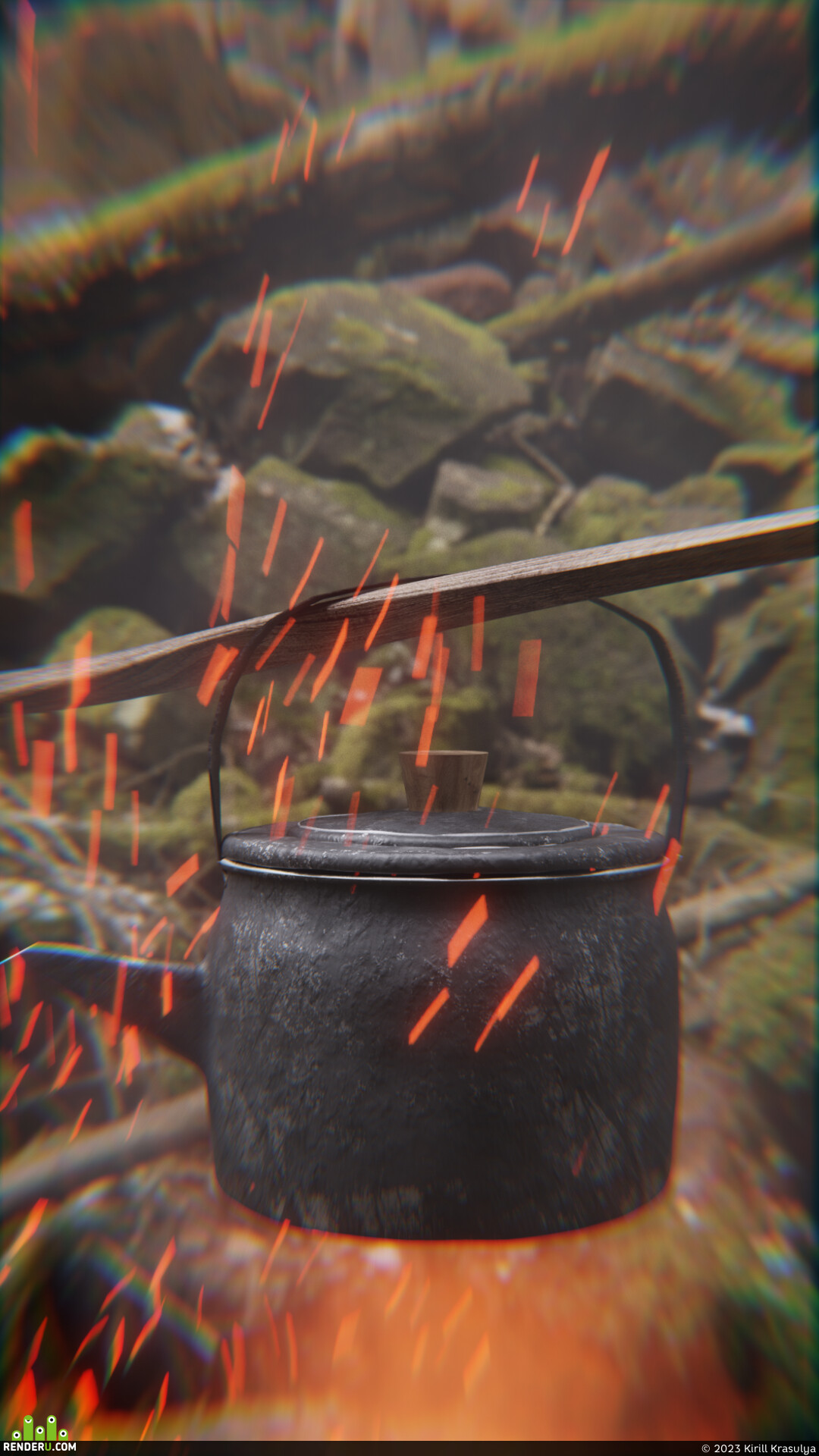 Kirill Krasulya. Kettle on fire
