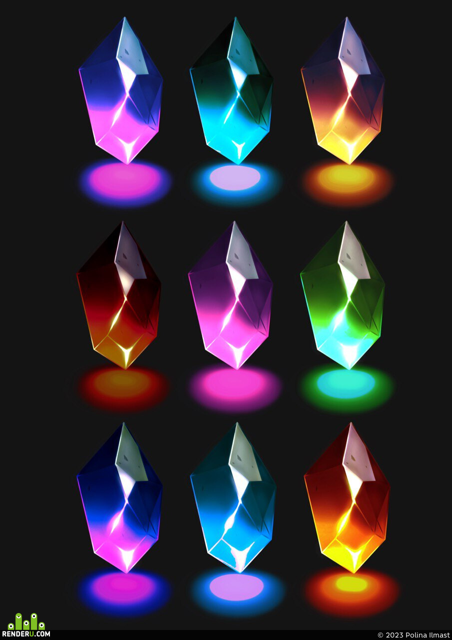 Polina Ilmast. Gamedev casual crystal