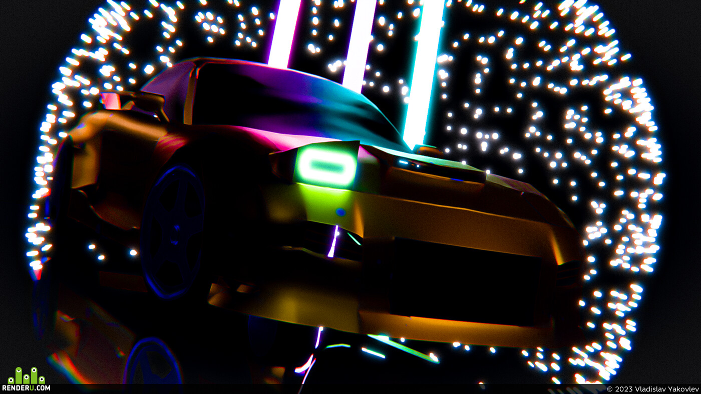 Vladislav Yakovlev. Car Low Poly