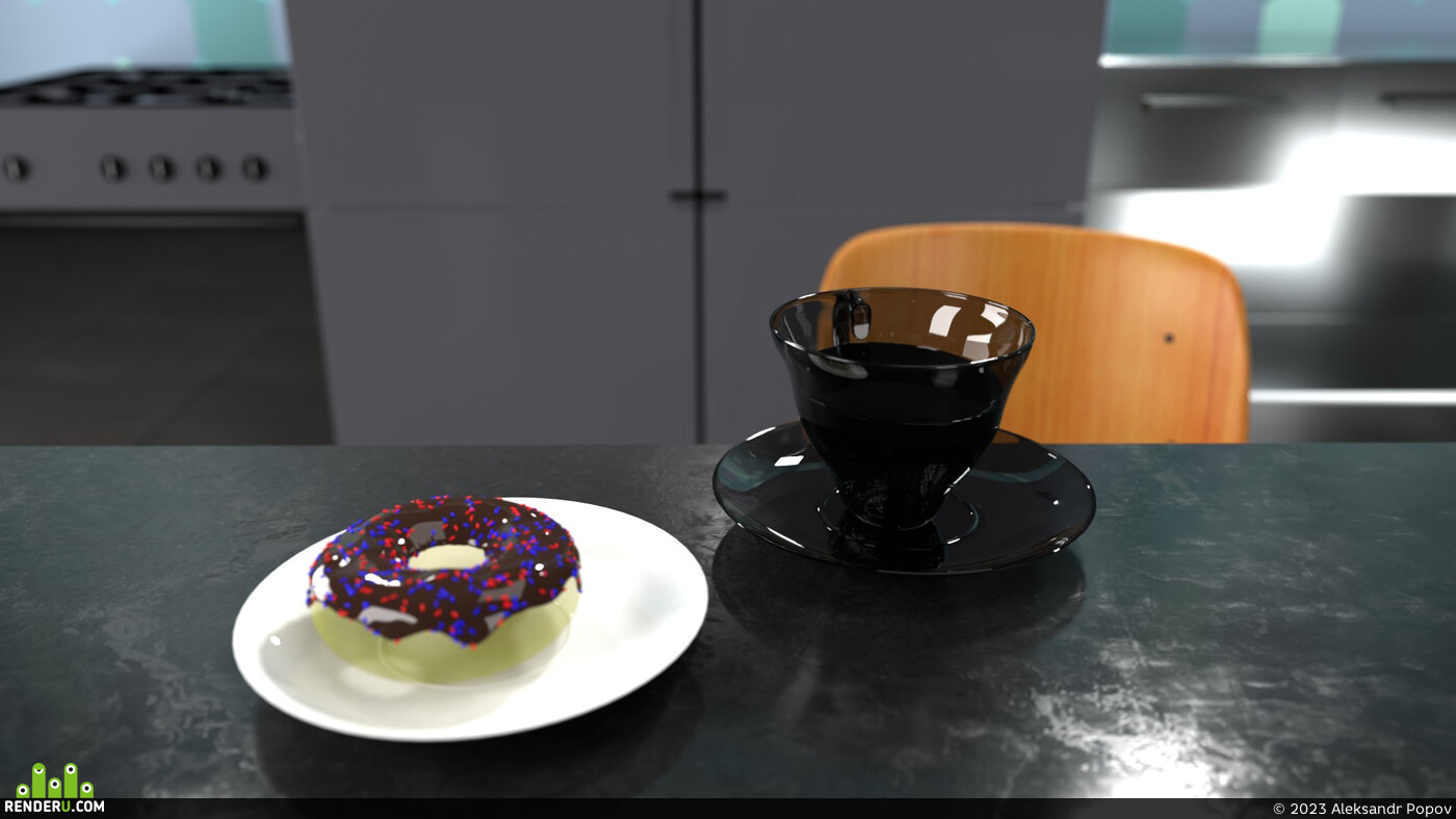 Aleksandr Popov. donut in the interior