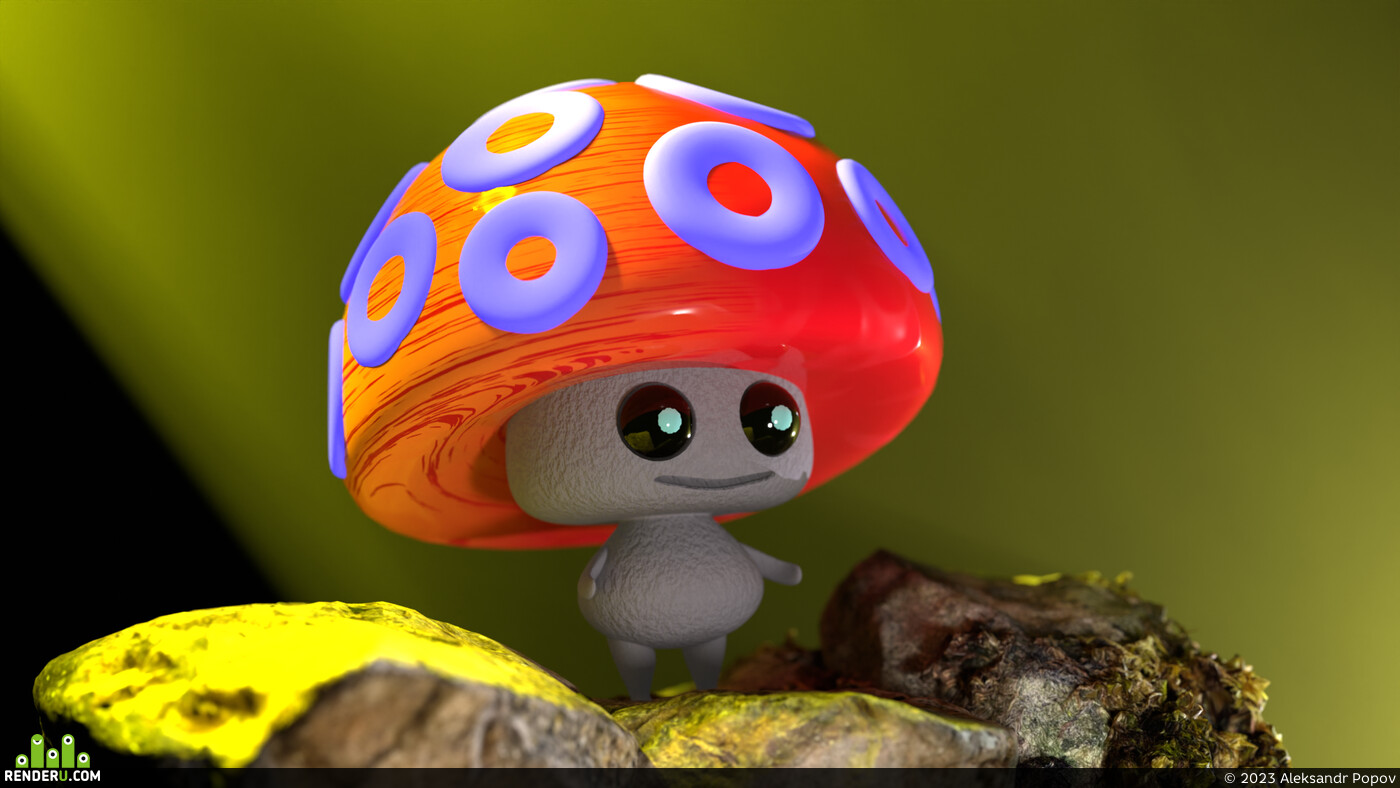 Aleksandr Popov. Sunny mushroom