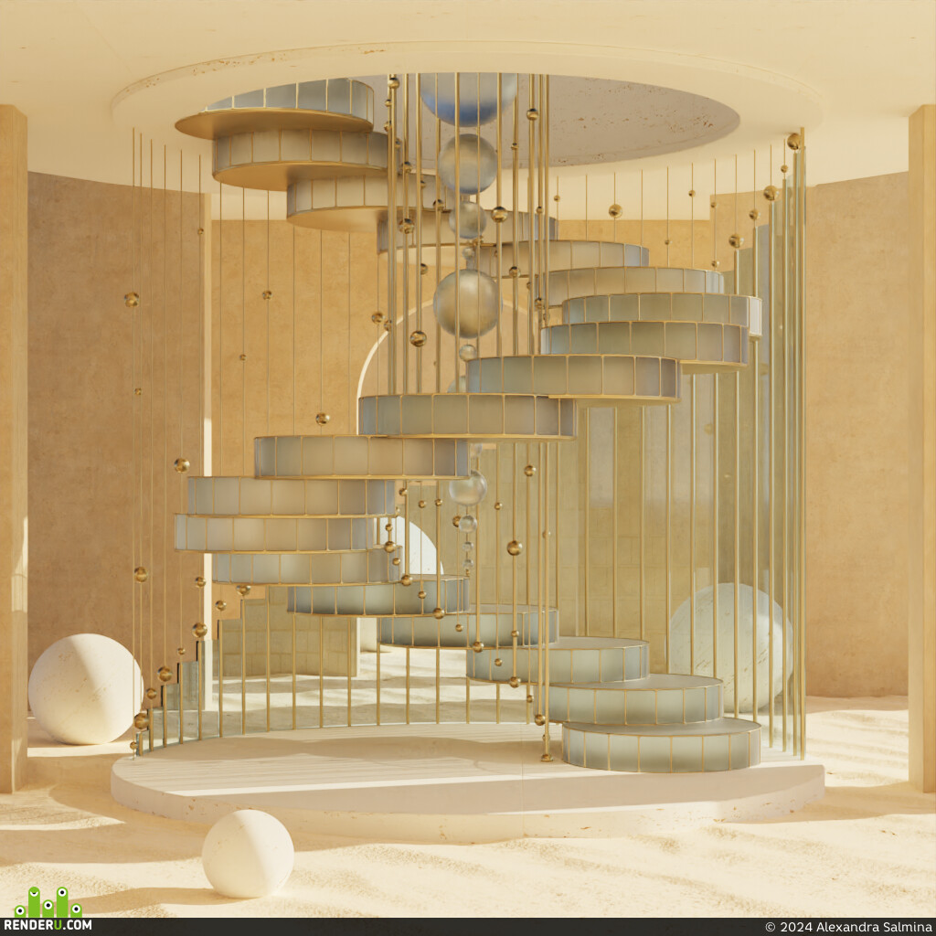 Alexandra Salmina. Desert Stairwell