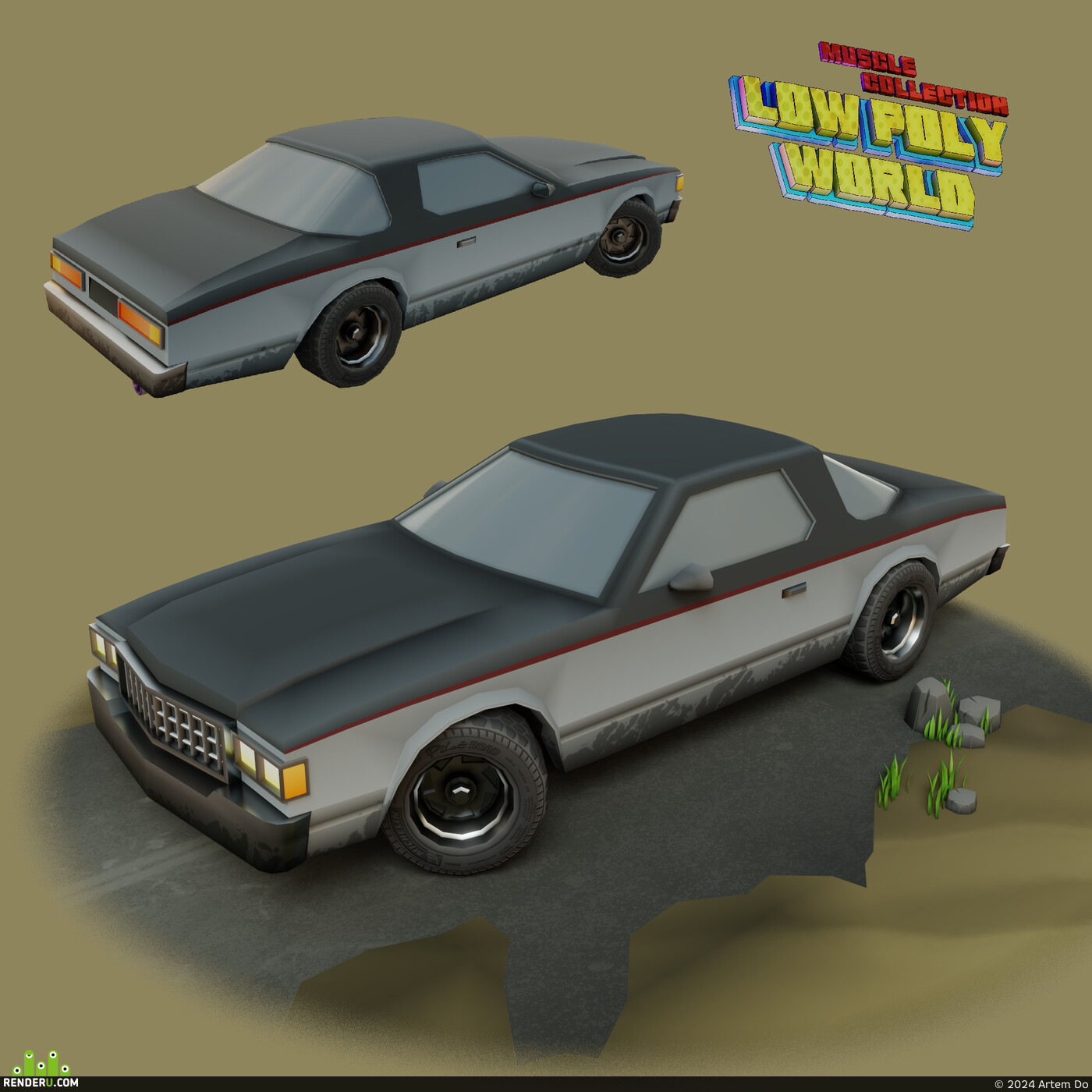 Artem Do. Chevrolet caprise low poly model