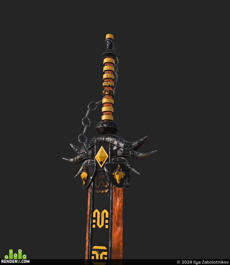 Ilya Zabolotnikov. Concept-Art Fire Sword