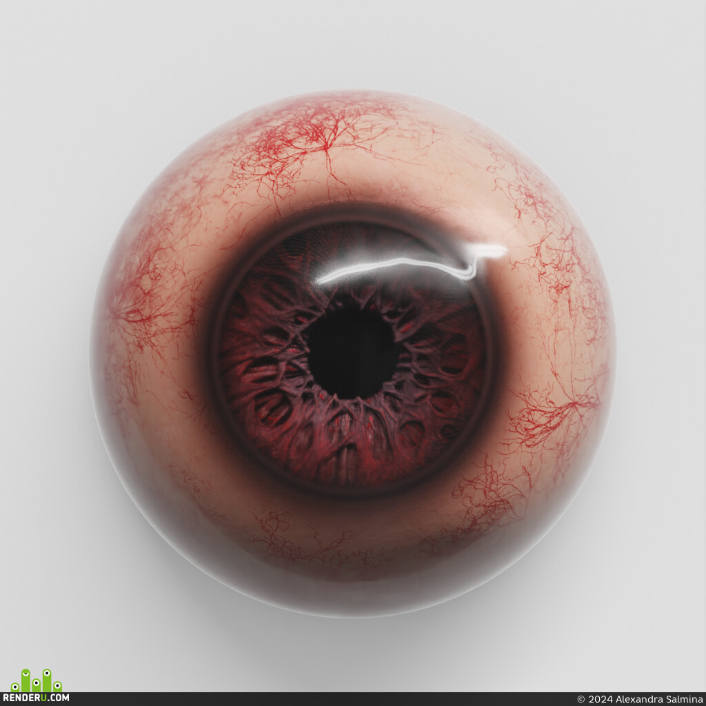 Alexandra Salmina. Creepy eye