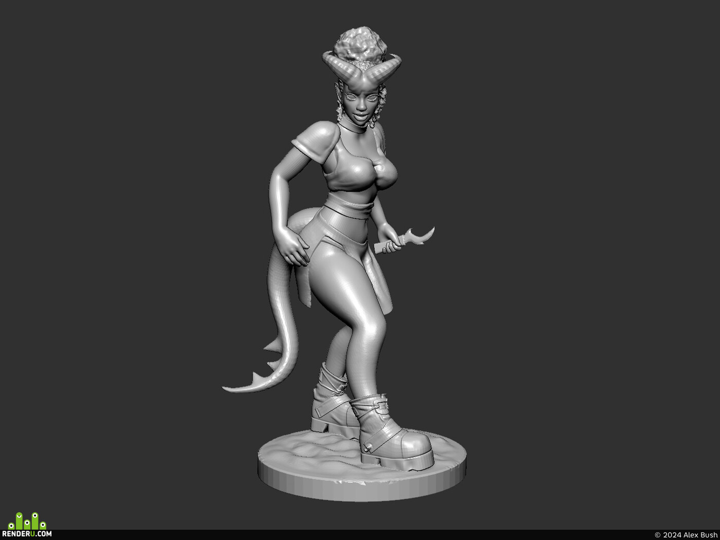 Alex Bush. Dnd Fantasy personage