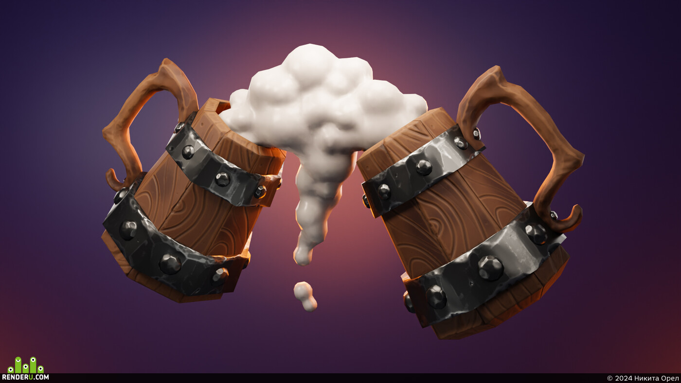 Никита Орел. Mugs from a medieval tavern