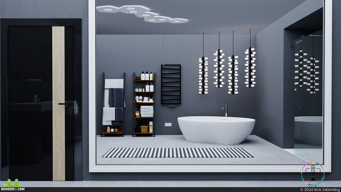 Nick Zablotskiy. Bathroom penthouse