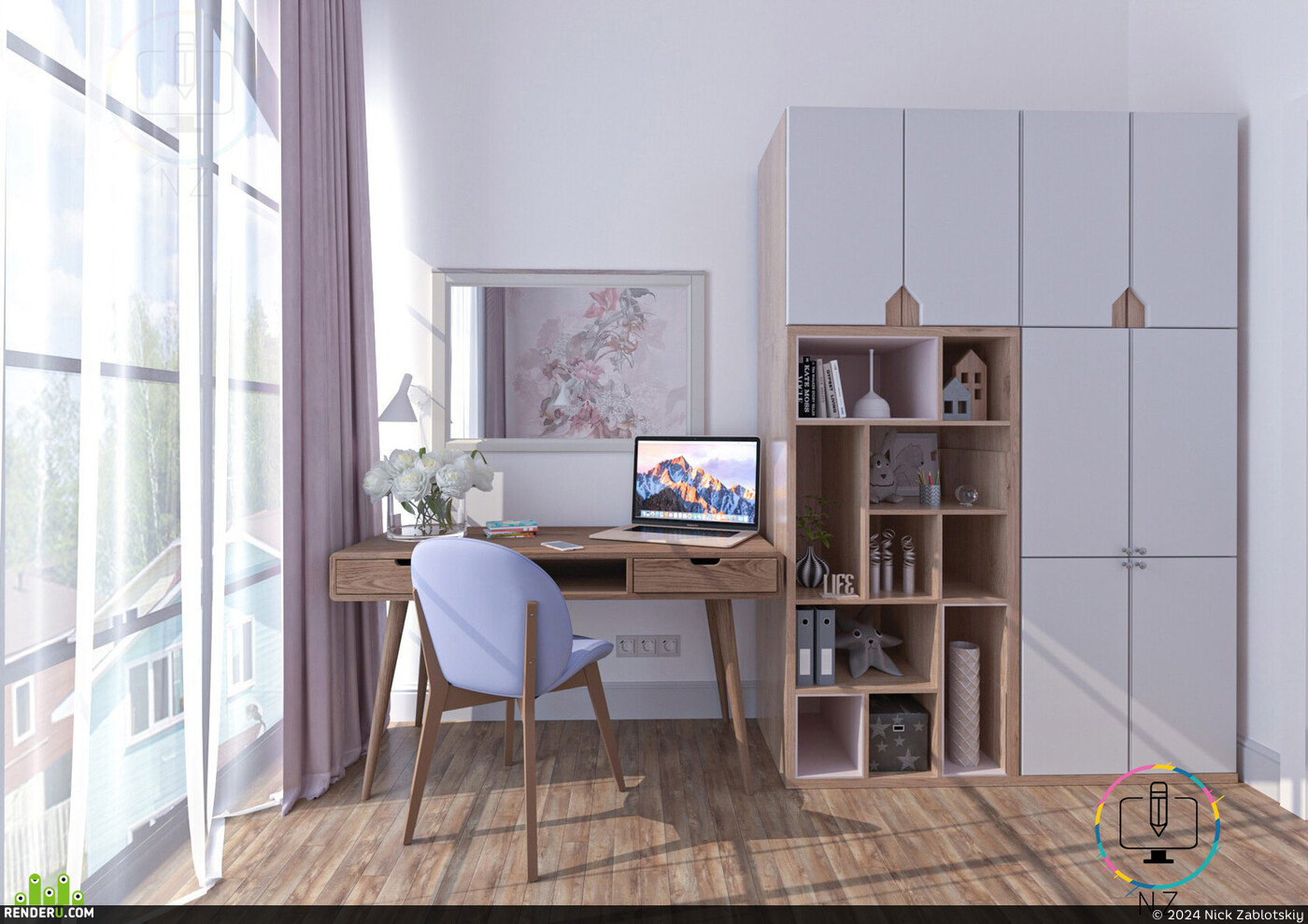 Nick Zablotskiy. Visualization of the children's room