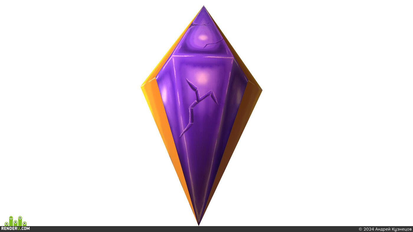 Андрей Кузнецов. Lowpoly cristal