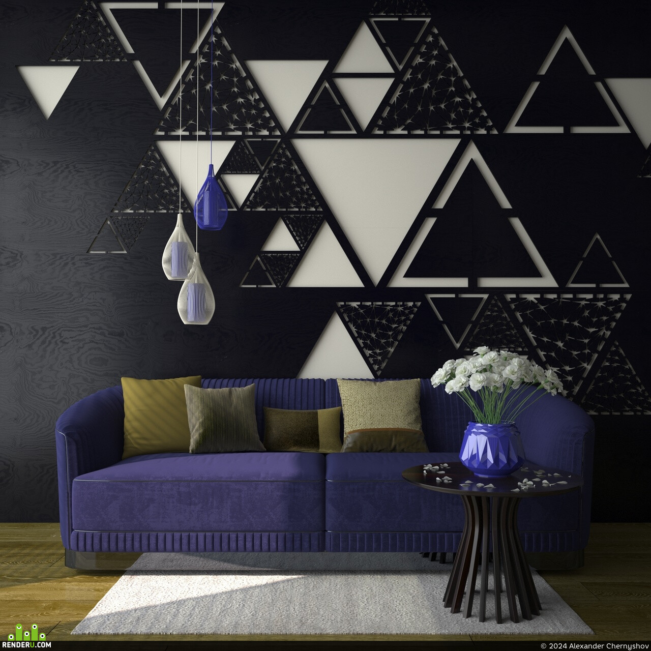 Alexander Chernyshov. WEPR interior panel "Triangles"