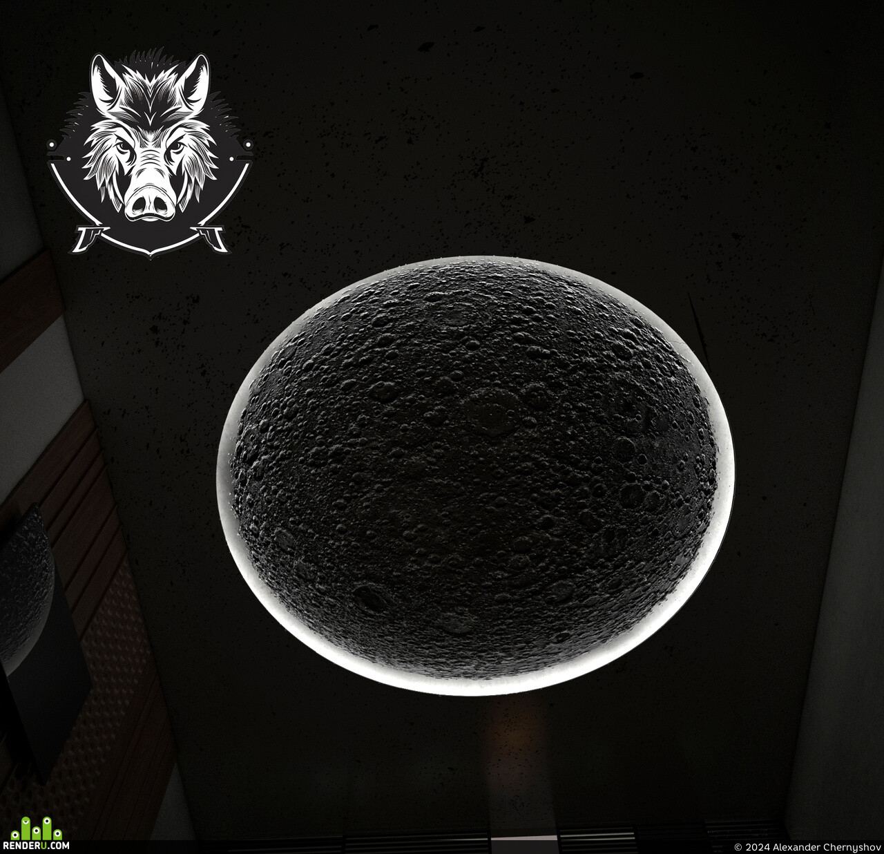 Alexander Chernyshov. Visualization of the ceiling "Moon"