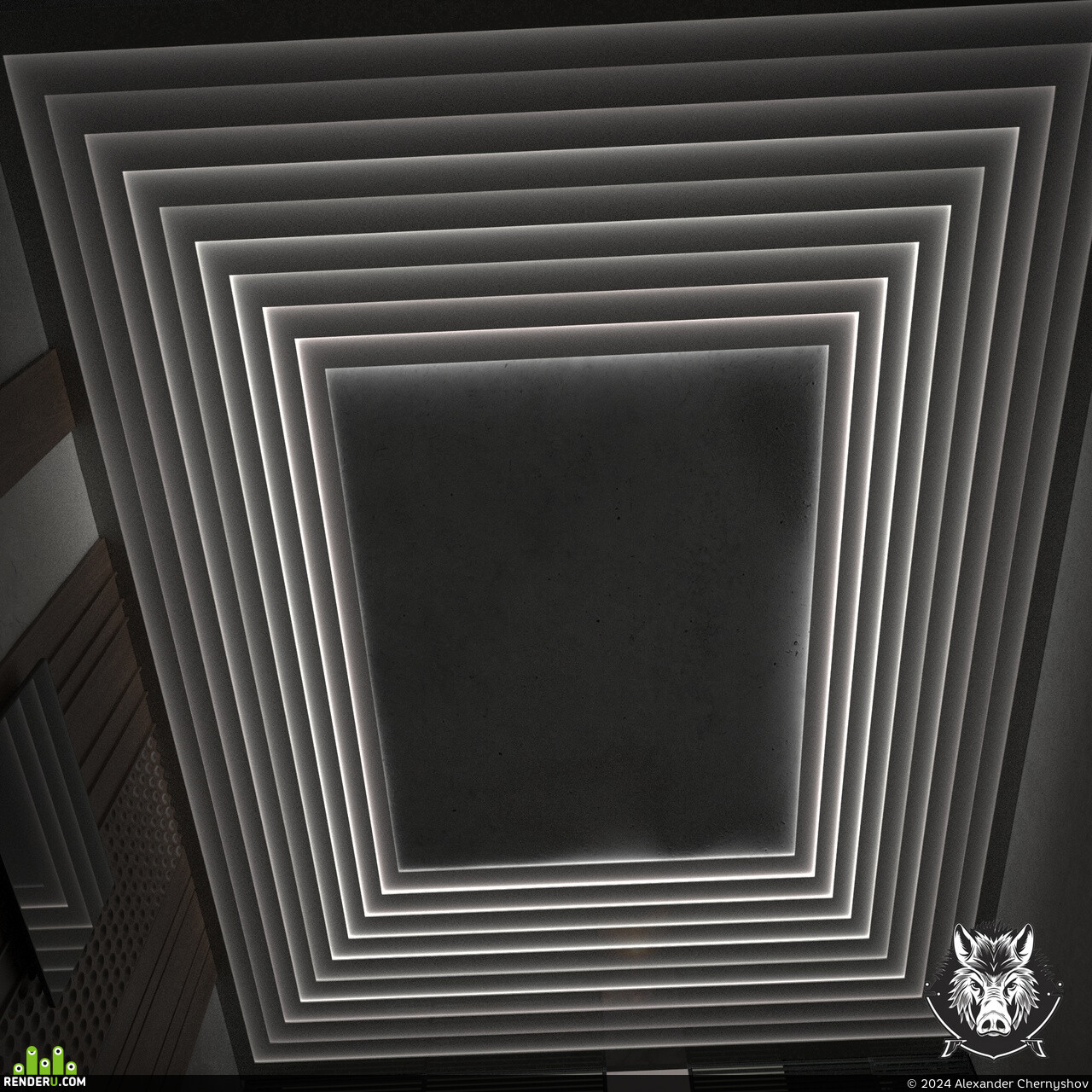 Alexander Chernyshov. WEPR panel ceiling "Rhythm"