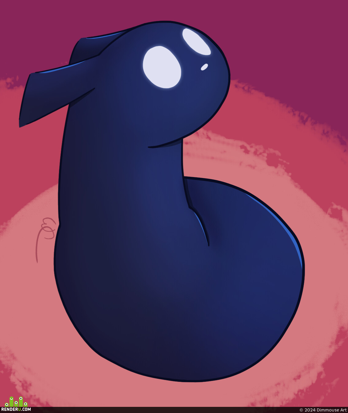 Dimmouse Art. Cautious Nightcat