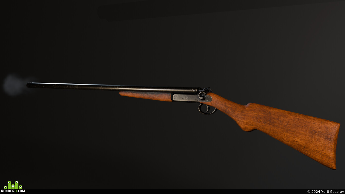 Yurii Gusarov. double-barreled shotgun