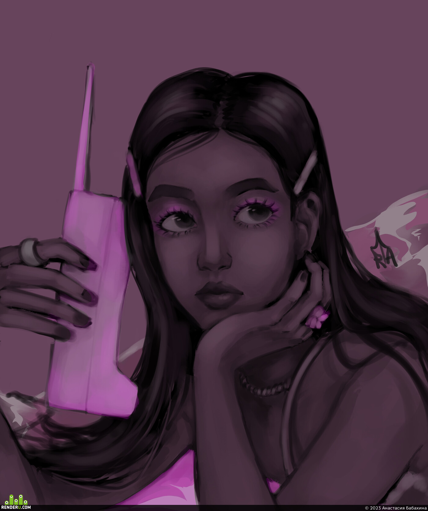 Анастасия Бабахина. The girl in pink