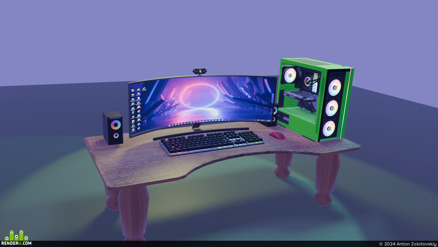 Anton Zolotovskiy. Computer desk