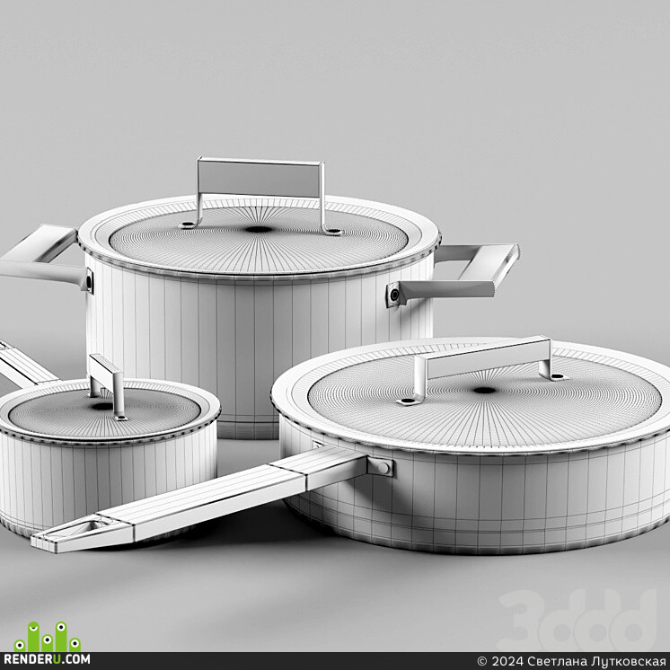 Светлана Лутковская. Set of pots