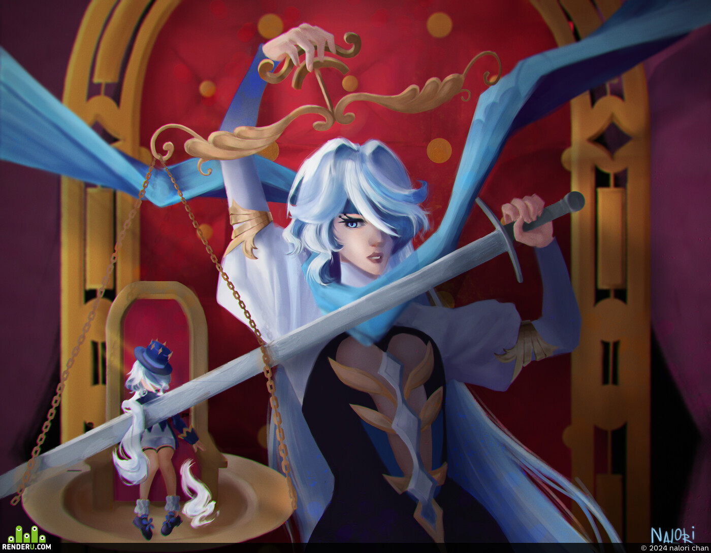 nalori chan. fanart Furina