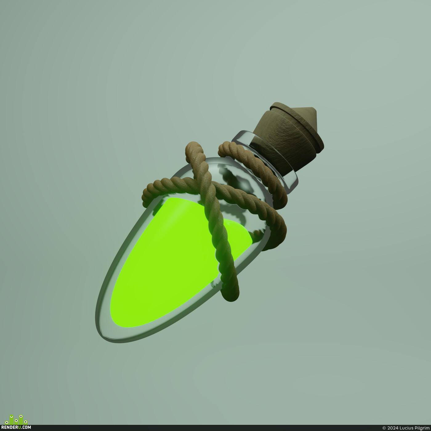 Lucius Pilgrim. Potion 3D Model