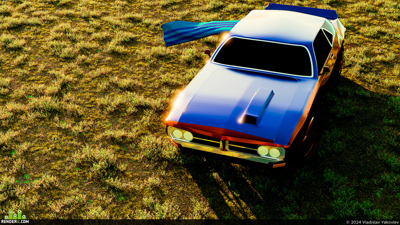 Vladislav Yakovlev. car in field