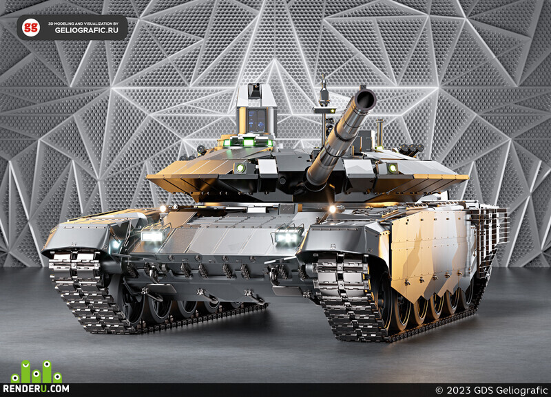 GDS Geliografic (Pavel GG). Main battle tank T-90MS
