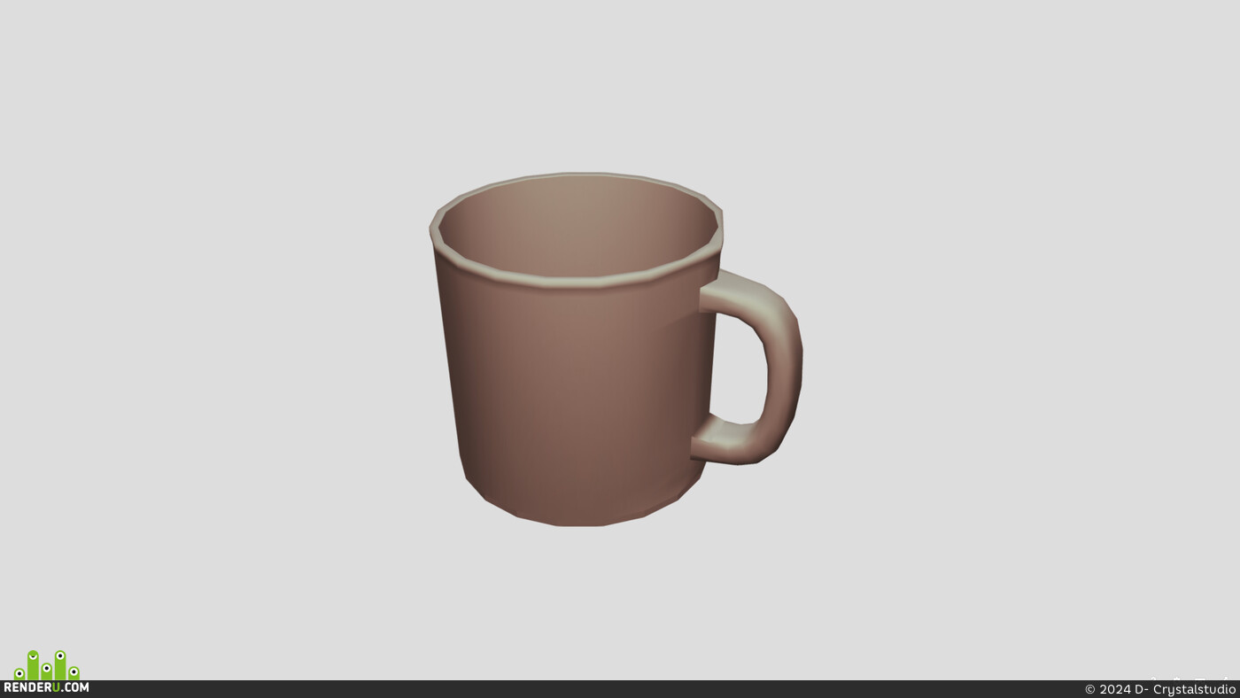D- Crystalstudio. Ceramic Cup