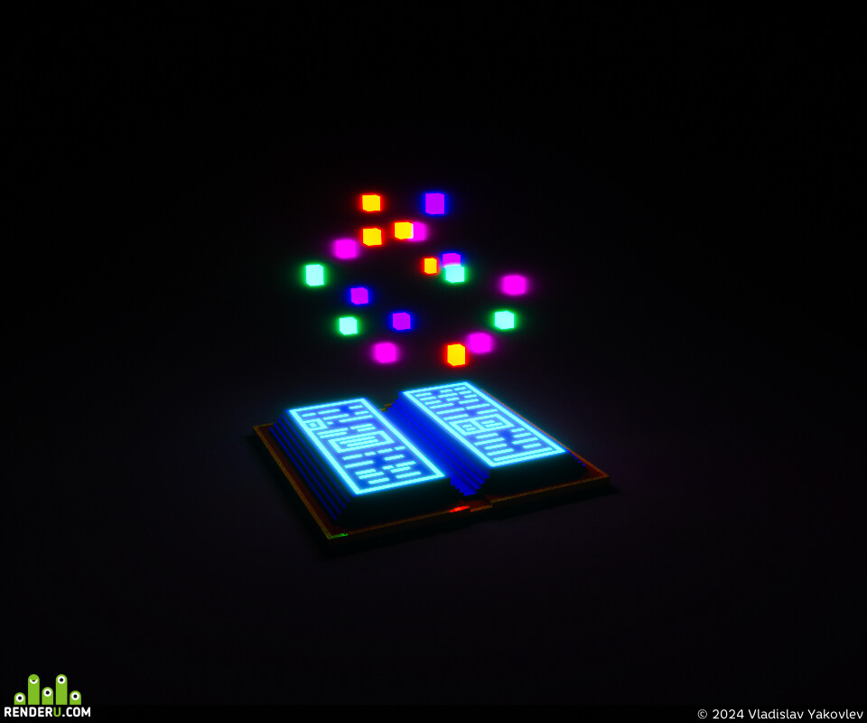 Vladislav Yakovlev. Voxel magic book
