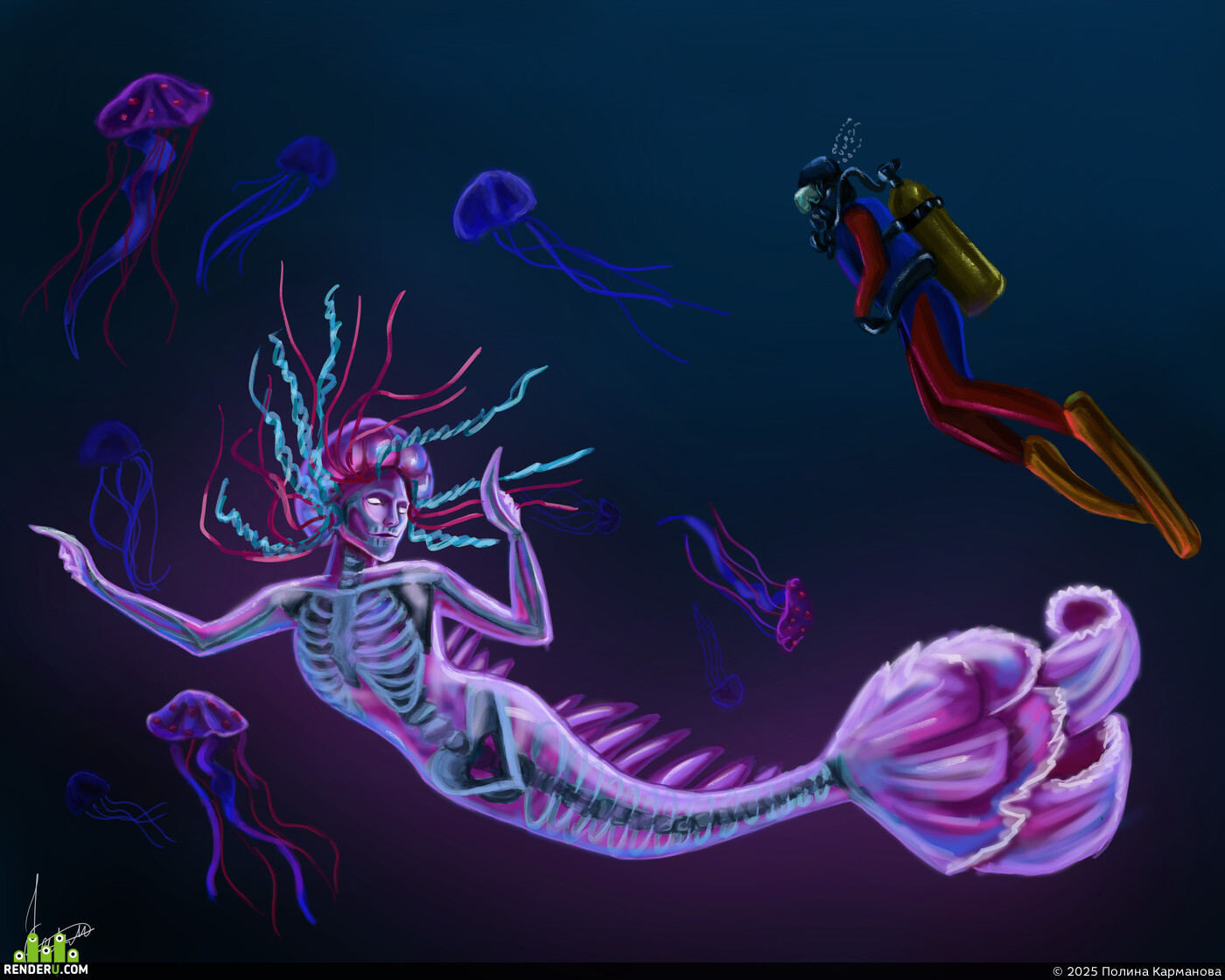 Полина Карманова. jellyfish